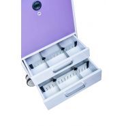 Tecnocar - chariot médical informatisé krz - dimensions 55 x 62 x 107 cm - écran tactile 19 pouces et tiroirs verrouillables_4