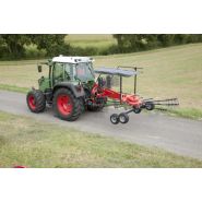 Andaineur compact avec options tandem et amortisseur d'oscillation