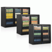 Arrière bar réfrigéré 3 portes BA31S-3 noir TEFCOLD_4