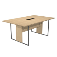 Bureau de direction design industriel BELAIR - pieds métal, bois mélaminé, finitions modernes, livraison rapide_4