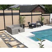 Clôture en composite Ezfence Elite adaptée aux structures en aluminium