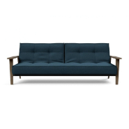 Canapé-lit design Innovation Living Splitback Frej - Convertible 115x210 cm - Chêne fumé - Tissu Argus Navy Blue_4