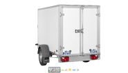 REMORQUE FOURGON BOIS SARIS - DV135 - 1 essieu roues extérieures - PTAC : 1350 Kg - 256 x 134 x H150 cm - Reference -K3 406 204 3500 2 HD E_4