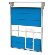 Porte industrielle pratique pour remontée limitée