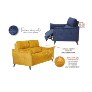 Canapé 3 places ATTITUDE - 2 relaxations électriques - Têtière réglable à 10 crans - Tissu chenillé gris argent_4