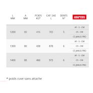 Godets squelettes et claire-voie Vn 92gd - Cangini - 1200 mm_4