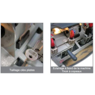 Reproduction de clés plates et auto avec chariotage optimisé