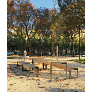 Banc élégant, durable et intemporel - PROMENADES - Husson international_4