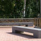 Banc en béton Andra - Dimensions 400 x 60 x 42 cm - Poids 1400 kg - Modèles I90, I150, I220, Q, Q90, C, C30, O+, Z1, Z2, L, LV, J, J120, Tetris T, Tetris X_4