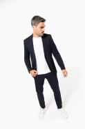 Blazer homme Kariban - Réf: K6134 - Navy - 64% polyester, 34% viscose, 2% élasthanne - Doublure taffetas polyester_4