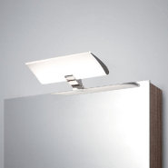 Spot LED pour miroir de salle de bain Aries - AC 230V 50Hz - Finition chromée - IP44 - 599 lm - Blanc froid 5700K_4