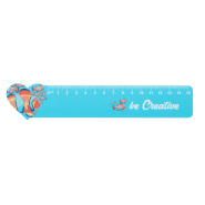 Règle flexible personnalisable 15 cm en plastique - Forme cœur - Marquage UV LED inclus_4