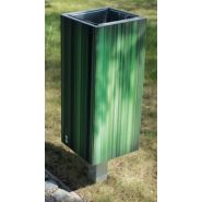 Nanuk - cendrier corbeille MMCité 1 a.S. - conception intelligente en bois, métal ou acier avec couvercle optionnel_4