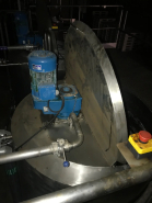 Cuve inox d'occasion 1 000 litres avec enveloppe, installation d'agitation et chauffage hermétique_80 - référence : c5184_4