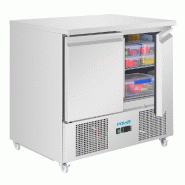 Saladette réfrigérée inox - 2 portes - série U - Polar - UA089_4