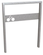 Appui vélos Milan - Hauteur hors sol 850mm - Structure acier 50x30mm - Vendus par lots de 3_4