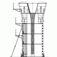 Cadre en acier S235JR avec accroches à douilles pour lisses et diagonales.