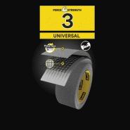 Adhésif de réparation SCOTCH Universal - Gris, 50 m x 48 mm - Déchirable à la main, multi-usage_4