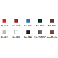 Borne inox peint sur zinc - tube acier Ø220 mm - hauteur 600 mm - pommeau inox brossé type 316_4