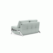 Innovation Living - Canapé design Cubed 02 Chrome convertible 160x200 cm - Tissu Soft Pacific Pearl_4