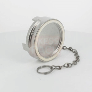 Bouchon sans verrou + chainette Ø 80 mm - Inox_4