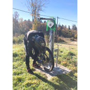 Station de Réparation Vélos + Pompe Acier Inoxydable IFIX-S_4