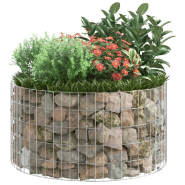 Vidaxl poteau à gabion circulaire acier galvanisé ø100x50 cm 152017_4