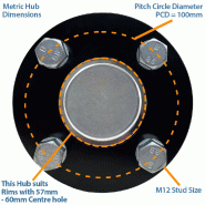 19x7.00-8 ATV Trailer Kit Journey P330 Road Legal Wheels Hub  Stub Axle  Hitch_4