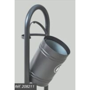 Corbeille SAINTONGE 40 litres personnalisable - 4 pommeaux décoratifs au choix - Ligne PROVINCE_4