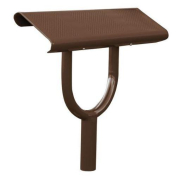 Assis-debout Norvège - Structure en tube acier Ø76mm - Assise en tôle d'acier galvanisée perforée 2.5mm - Hauteur 747mm - Fabrication Française_4