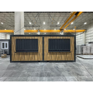 Conteneur de vente modèle IMBISS HOLZ - Isolation thermique - 14.4m² - 3 trappes de vente_4
