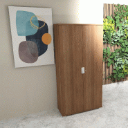 Grande armoire à portes battantes TAK - Mobel Linea - Acacia foncé_0