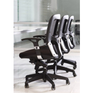 Fauteuil de bureau BATZ - Résille couleur - Soutien lombaire réglable - Référence 6392 FR206_4