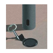 Kit d'amovibilité SERRUBLOC pour barrières de ville PROCITY - Acier galvanisé anticorrosion avec verrouillage clé triangle_4