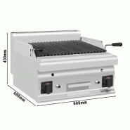 Grill à gaz en pierre de lave - 10,6 kW - Grille inclinable  - Mario 600 | GGM -GLGK66-E_4