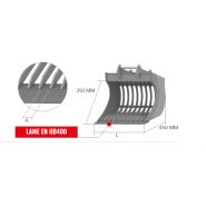 VS 35GD Godet Squelette General Duty - Cangini - 500 mm - Profil allongé - Lame HB400_4