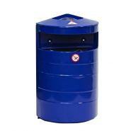 Cendrier poubelle murale ou poteau - 40L - haute résistance anticorrosion et anti-UV_4