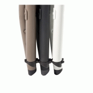 Chaise pliante Big Alex - 80x43x51cm - structure en acier - blanche - usage extérieur_4