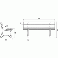 Banc EDIMBOURG plastique recyclé_4