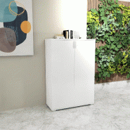 Armoire de rangement avec portes battantes TAK - Mobel Linea - Blanc pastel_4