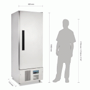 Armoire réfrigérée positive 1 porte Slimline Série G 440L G590 Polar_4