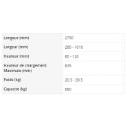 Rampes de moto Black Widow avec sangles d'arrimage incluses