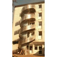 Escalier hélicoïdal YSOFER - modèle ysovoile - passage 1UP ou 2UP - finition galvanisation à chaud_4