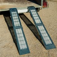 Lot de 2 rampes de chargement pliables - Provence Outillage - 160 cm - acier galvanisé - capacité 200 kg par rampe_4