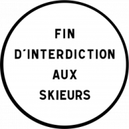 Panneau d'interdiction B39 - Fin d'interdiction personnalisable - WP Signalisation_4