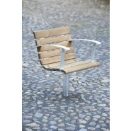 Siège public fixe Sofiero pour installation béton