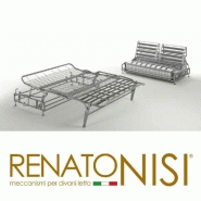 Canapé convertible Night Express - Couchage 140 cm - Matelas 14 cm polyuréthane - Rouge_4