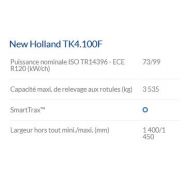 Tk4.100F tracteur agricole - New Holland - chenilles SmartTrax™, Steering-O-Matic™ Plus, 99 ch max_4