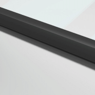 Vidaxl porte intérieure mince noir 93x201,5 cm verre trempé aluminium 155120_4