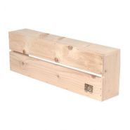 H1 - Caisse en bois - Simply à Box - L18 x H10 x P54 cm - Bois brut ou 6 coloris de lasure à l'eau_4